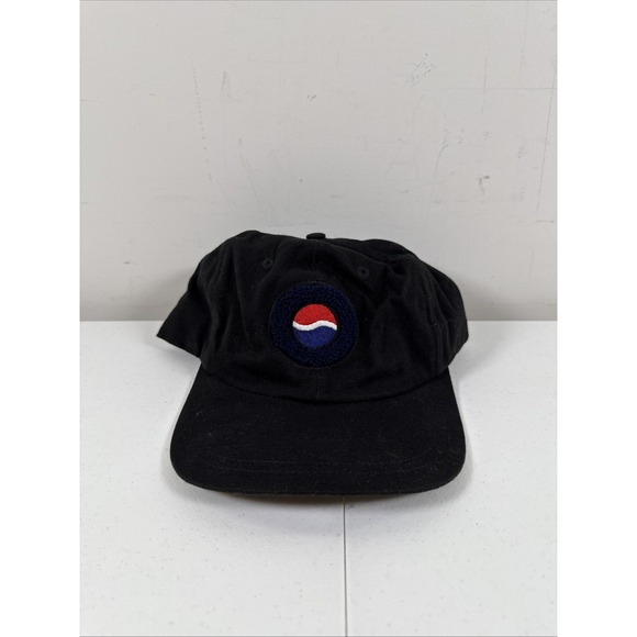 Pepsi Hat Cap‎ Snap Back Black Embroidered Logo Cotton Cola Pepsico - Picture 1 of 7